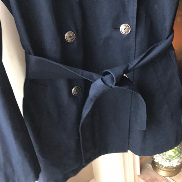 Chaps navy blue double breasted pea coat Medium - Picture 3 of 5